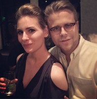 Adam Conover with girlfriend Lisa Hanawalt