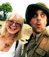 Alexander Polinsky with his mother