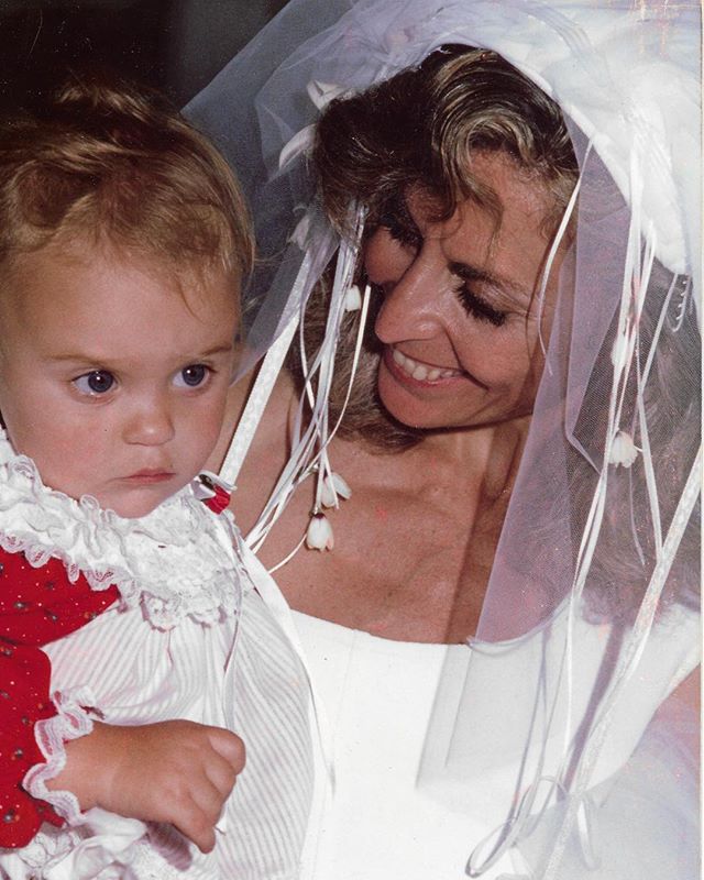 Alexandra Krosney at her parents' wedding