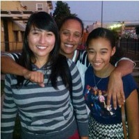 Amandla Stenberg with sisters- Elise Stenberg & Angela Myree
