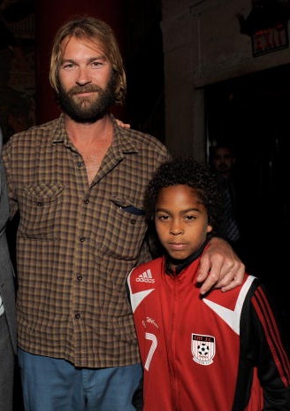 Andrew Wilson with Son Joseph Obiamiwe Wilson