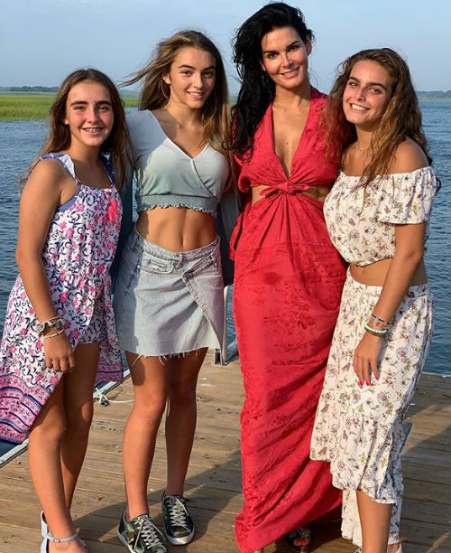 Angie Harmon with her Daughters: Avery Grace Sehorn, Finley Faith Sehorn, Emery Hope Sehorn