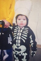 Baby Jeremy Ray Taylor in a fancy dress