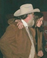 Caleb Landry Jones with Father Patrick Warren Jones