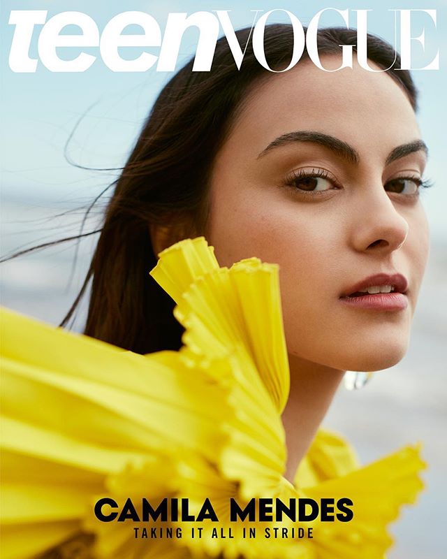 Camila Mendes on the cover page of Teen Vogue