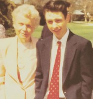 Charlie Day with his grandma
