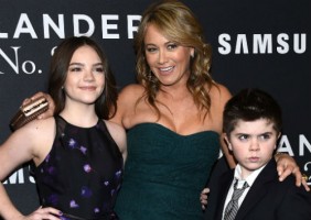 Christine Taylor with son Quinlin Dempsey Stiller & Daughter Ella Olivia Stiller