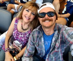 Clayne Crawford with mother Lennie Crawford