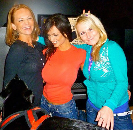Denise Milani with her sisters