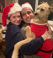 Emma Kenney, Aramis Knight & the pup
