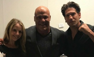 Erin Angle with her uncle Kurt Angle and Jon Bernthal