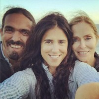 Francesca Gregorini with Brother- Gianni Gregorini & Mother
