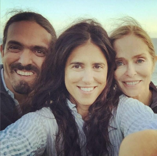 Francesca Gregorini with Brother- Gianni Gregorini & Mother