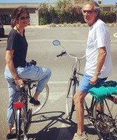 Francesca Gregorini with Dad Augusto Gregorini