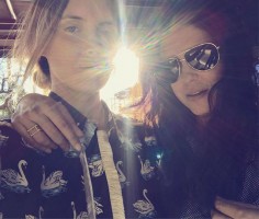 Francesca Gregorini with girlfriend Morgan Marling