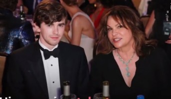 Freddie Highmore with Mom Sue Latimer