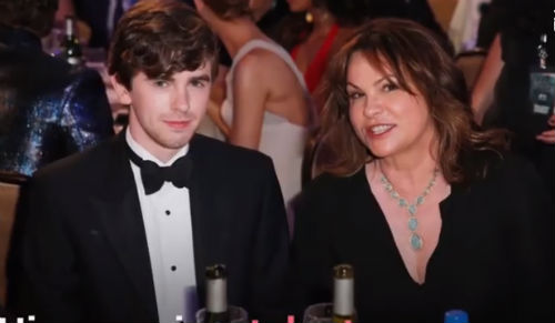 Freddie Highmore with Mother Sue Latimer