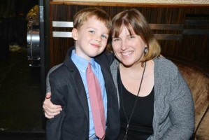 Iain Armitage with mother Lee Armitage