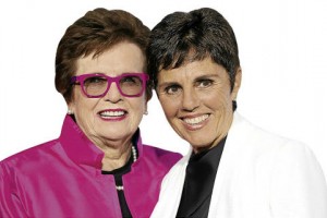 Ilana Kloss with Girlfriend Billie Jean King