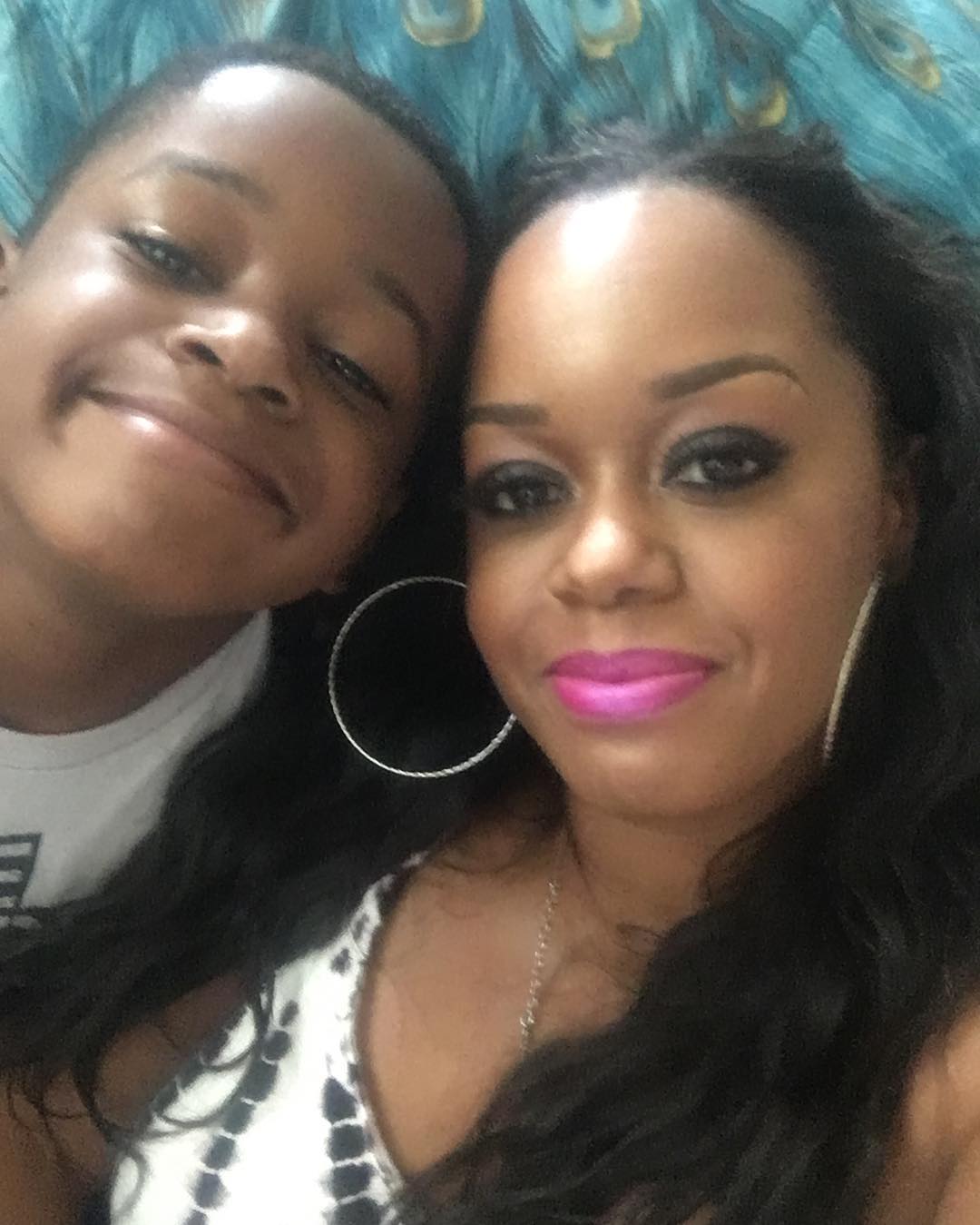 Jaimee Foxx with her son Michael Douglas Shaw, Jr