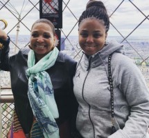 Jemele Hill with mother Denise Dennard