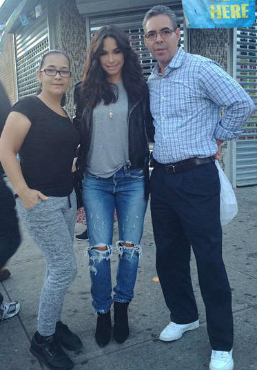 Jessica Caban with parents