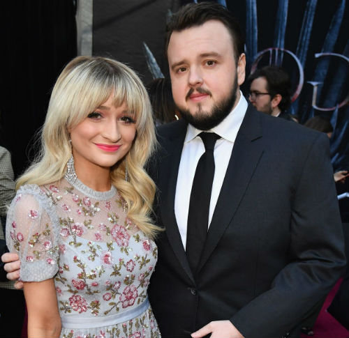 John Bradley & Rebecca May at the Screen actors Guild Awards