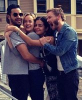 Jordan Masterson, Dakota Johnson, Alanna Masterson, Chris Masterson