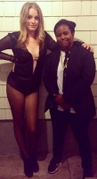 Katia Washington with her rumored girlfriend
