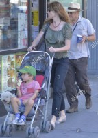 Leslie Stefanson with boyfriend James Spader and son Nathaneal Spader