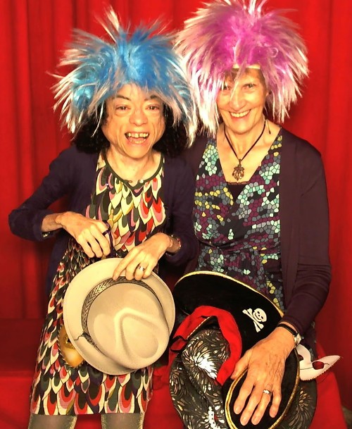 Liz Carr with mother Pat Carr