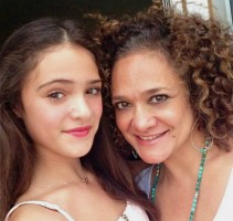 Luna Blaise with mother Angelyna Martinez