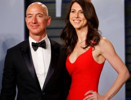 MacKenzie Bezos and Jeff Bezos