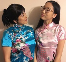 Madison Hu with mother