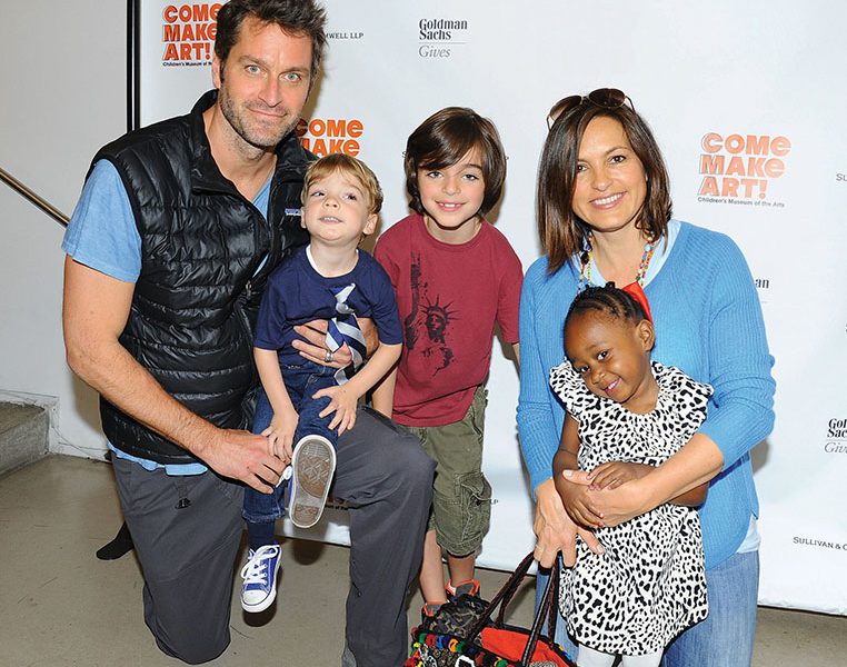 Peter Hermann Family: Wife Mariska Hargitay, Sons August & Andrew, Daughter Amaya