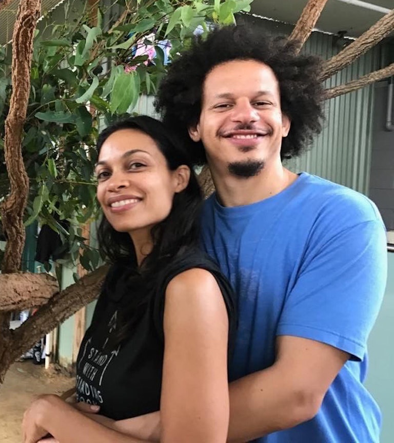 Rosario Dawson and Eric Andre