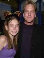 Sarah Sutherland with her father Kiefer Sutherland