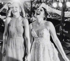 Shantel VanSanten at sister's wedding