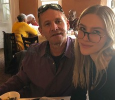 Sofia Hublitz with her father Keiran Lawrence Gaughan