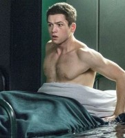 Taron Egerton shirtless