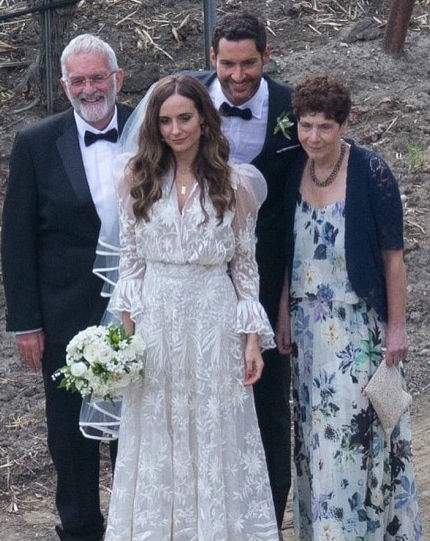 Tom Ellis & Meaghan Oppenheimer wedding, Tom's parents in attendence